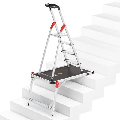Hailo L80 ComfortLine Set with TP1 Stair Platform, 4 XXL Steps, up to 150 kg
