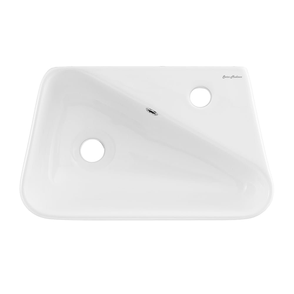 Swiss Madison Well Made Forever Plaisir SM-WS312 Wall-Mount Sink, Glossy White