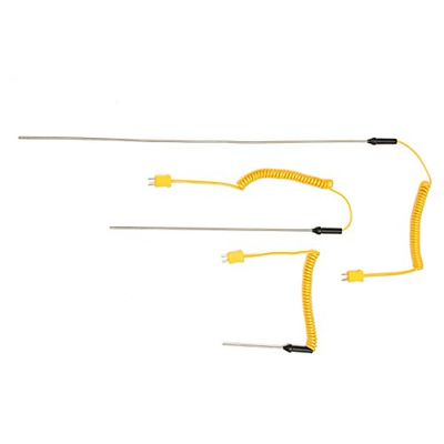ExcLent K-Type Thermocouple Stainless Steel Probe Temperature Sensor, 100/300/500 mm, Optional 100 cm