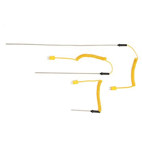 ExcLent K-Type Thermocouple Stainless Steel Probe Temperature Sensor, 100/300/500 mm, Optional 100 cm