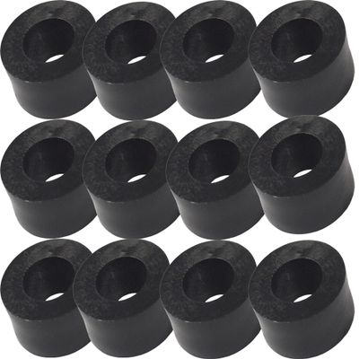 Black Nylon Plastic Spacers, 12-Pack (M8/8 mm, 20 mm)