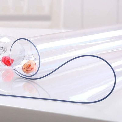 NECAUX Clear PVC Vinyl Table Cover, 1.5 mm Thick, 91.4 x 274.4 cm