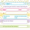 Junaversum 6 Unicorn Rainbow Invitations for a Girl's 7th Birthday view 2