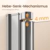 EMKE Shower Enclosure 90 x 100 x 195 cm, Folding Corner Entry, 6 mm Tempered Safety Glass view 4