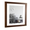 myposterframe Special Picture Frame, 71 x 86 cm, Image Size 86 x 71 cm, Juno, Dark Walnut, White Backing, Clear 1 mm Acrylic Glazing view 1