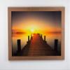 myposterframe Special Picture Frame, 71 x 86 cm, Image Size 86 x 71 cm, Juno, Dark Walnut, White Backing, Clear 1 mm Acrylic Glazing view 2