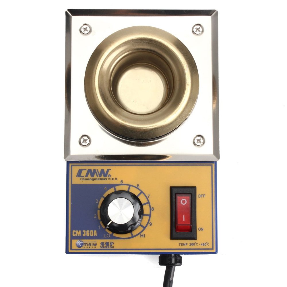 ExcLent CM360A 220V 100W 36 mm Stainless Steel Solder Melting Pot