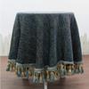 European-Style Chenille Round Tablecloth, 90 × 90 cm, A view 1