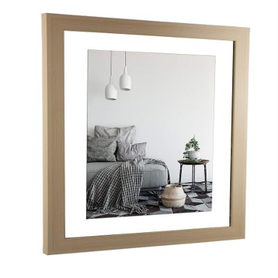 myposterframe Juno Picture Frame, 23 x 41 cm, Maple Decor, White Backing, 1 mm Clear Acrylic Glazing