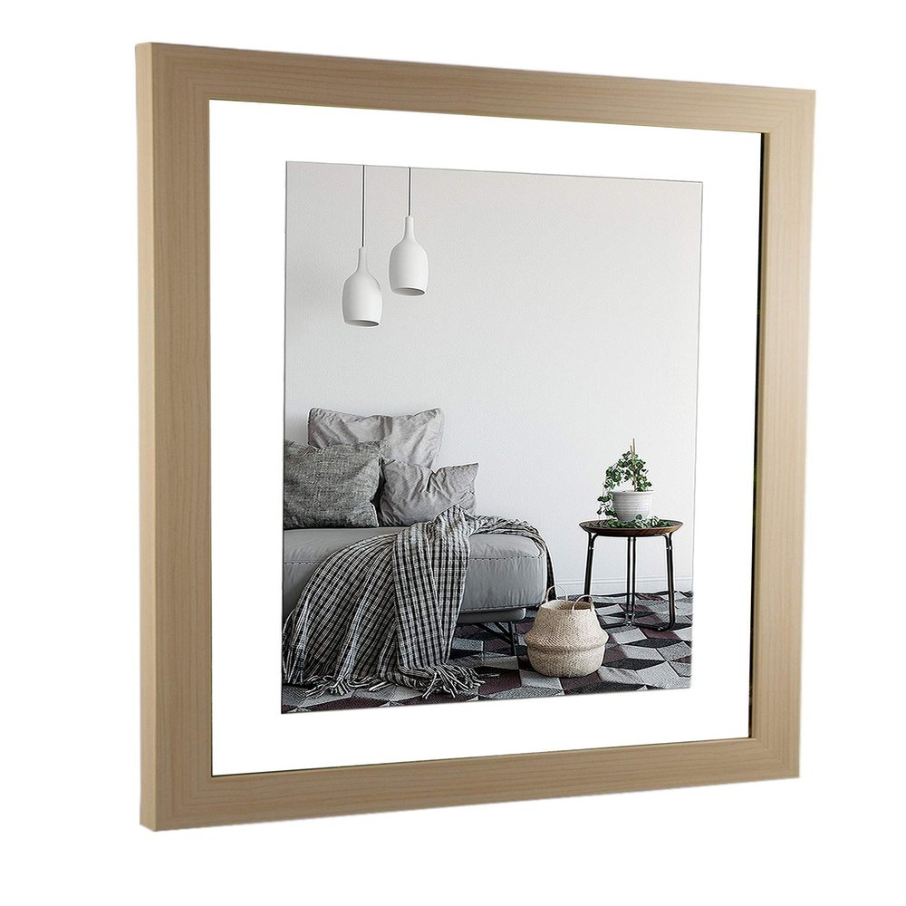 myposterframe Juno Picture Frame, 23 x 41 cm, Maple Decor, White Backing, 1 mm Clear Acrylic Glazing