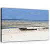 Feeby Landscape Wall Decor Canvas Print, Beach Lake Blue, 60 x 40 cm view 1