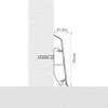 DQ-PP 10 m PVC Baseboards, 70 mm, Aspen Oak view 2