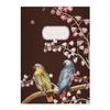 Kartenkaufrausch 2 Elegant Vintage-Style Parrots on Flowering Branches, DIN A4 School Notebooks, 5 mm Grid, Brown, Layout 28, 16 Sheets/32 Pages view 1