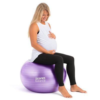 Core Balance Birthing Ball with Pump, Purple, 65 cm