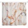 A.Monamour Marble Texture Polyester Shower Curtain Set, 180 x 180 cm view 1