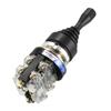 Sourcing Map 4-Position Joystick Switch, 4 NO Latching Type, 150/250/600 V, 30 mm Panel Mount, HKA1-41Y04 view 2
