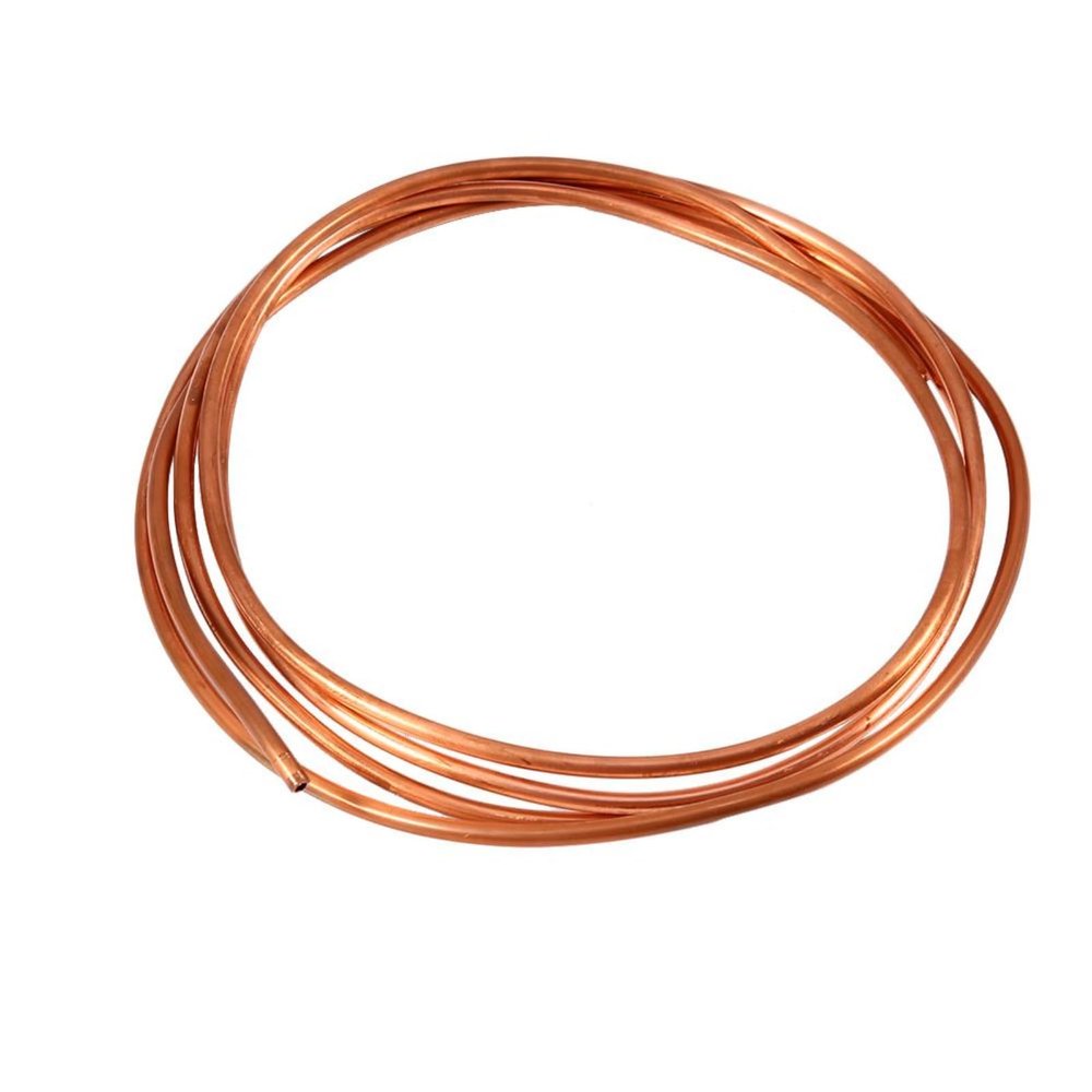 Jadeshay Copper Tube, 2 m Soft Copper Tube, OD 4 mm x ID 3 mm