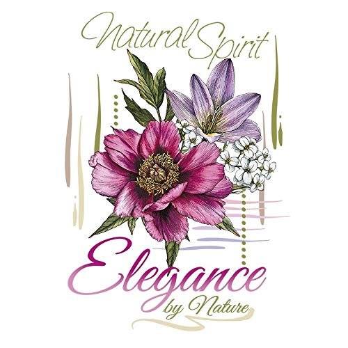 Ideen mit Herz Color Iron-On Transfer, DIN A4 – Flowers & Blossoms, Design 20