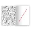 8 Personalized Funny Deep-Sea Diver A4 Exercise Books with Comic Shark, Orange Grid Ruling 22 view 2
