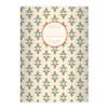 4 Vintage DIN A4 School Notebooks, Floral Paisley Design, Beige 5 x 9 mm Grid, 16 Sheets view 1