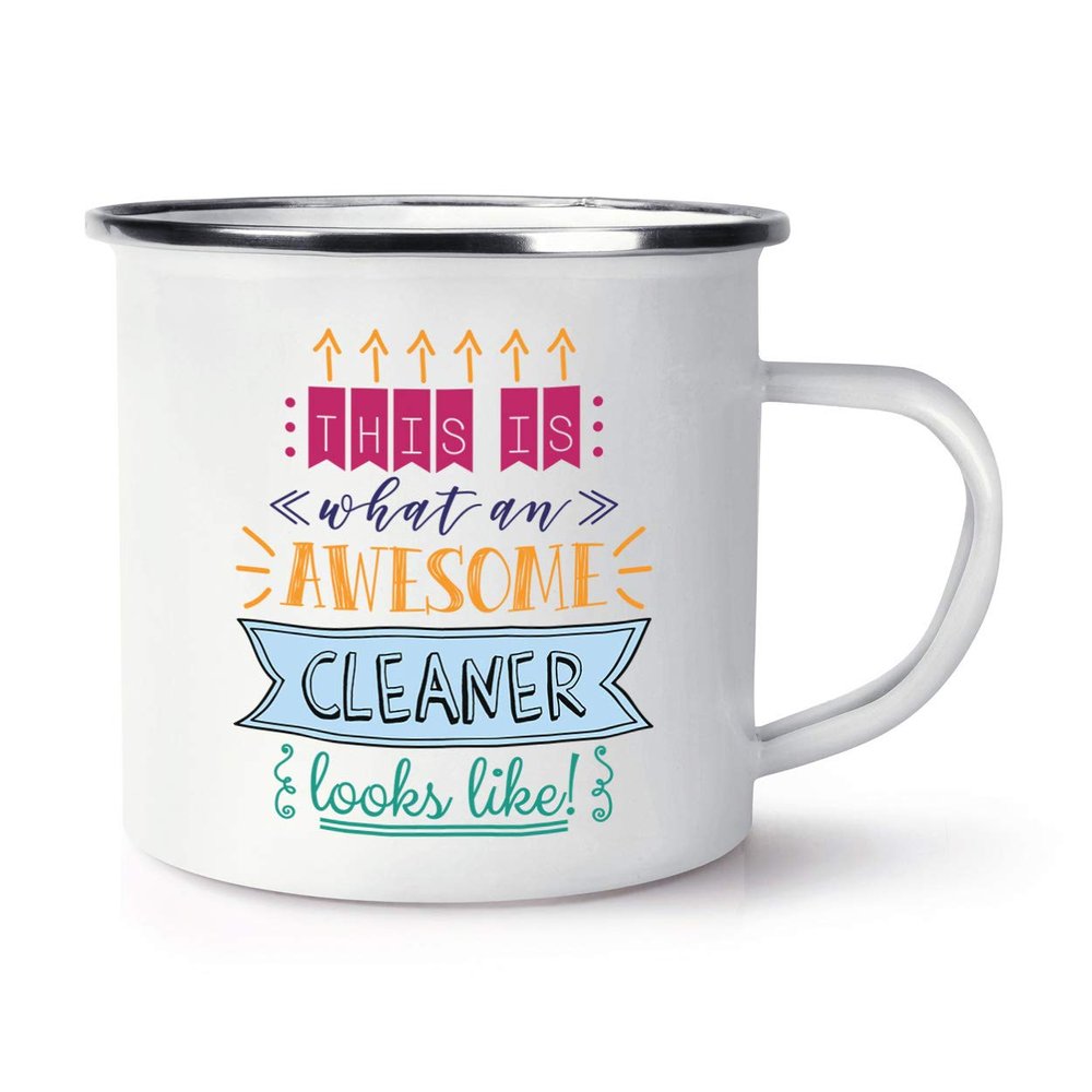 This Is What an Awesome Cleaner Looks Like Enamel Mug