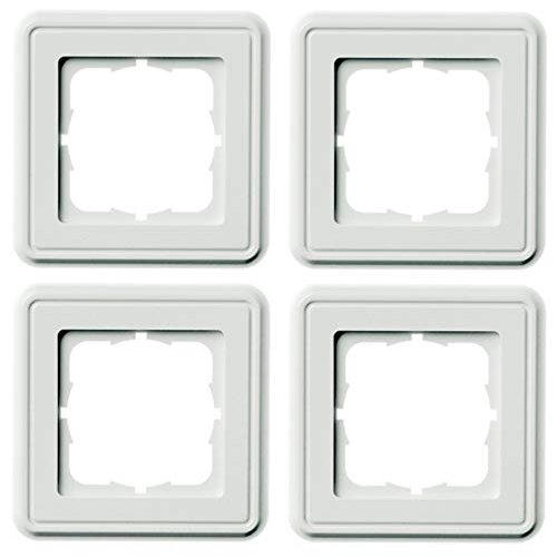 Telegärtner Cover Frame, Alpine White, AMJ45, 80 x 80 mm, 1-Gang, 4-Pack