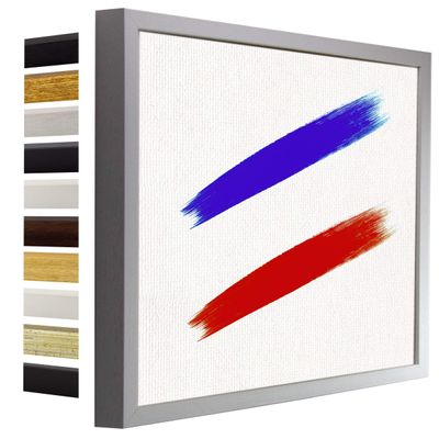 myposterframe Nordica Blank Wood Frame for Canvas, 31 x 68 cm, White-Grained, No Glazing