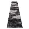 TAPISO Maya Runner Rug by the Meter, Short Pile, Gray White Black Mottled Design, 70 x 1050 cm view 2