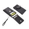 DFV mobile Magnetic Faux Leather Card Holder Case with 360° Rotating Belt Clip for COOLPAD ILLUMINA (2018) - Black view 1