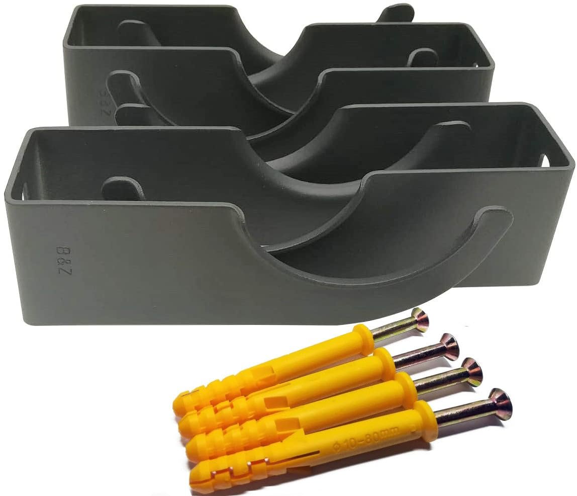 Traditional Radiator Brackets, 4-Pack, Anthracite (100 mm (W) x 70 mm (W) x 65 mm (D) x 55 m