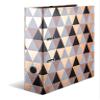 HERMA A4 Pink Gold and Black Binder, 7 cm Wide, Abstract Diamond Design view 1