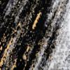 TAPISO Maya Runner Rug, Cut-to-Length, Low-Pile, Gray/Yellow/Black Blurred Mottled Design, KOTEX, 70 x 390 cm view 3