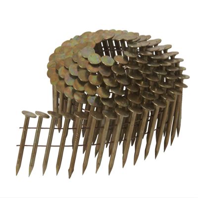 Metabo HPT 12112HPT High-Wire-Coil Roofing Nails, 3.8 x 0.3 cm, Electro-Galvanized, Smooth Shank, for Hitachi Power Tools/Metabo HPT NV45AB2 Roofing Nailer, 7,200 Count