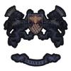 EMDOMO Exquisite Lion Crown Bee Embroidery Iron-On Patches for Clothing Repair, Jackets, T-Shirts, Crafts and Sewing, 1 Set view 1