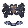 EMDOMO Exquisite Lion Crown Bee Embroidery Iron-On Patches for Clothing Repair, Jackets, T-Shirts, Crafts and Sewing, 1 Set view 3