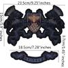 EMDOMO Exquisite Lion Crown Bee Embroidery Iron-On Patches for Clothing Repair, Jackets, T-Shirts, Crafts and Sewing, 1 Set view 4