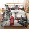 EU-VV London Duvet Cover Set, Soft and Breathable, Single 140 x 200 cm view 1