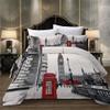 EU-VV London Duvet Cover Set, Soft and Breathable, Single 140 x 200 cm view 2