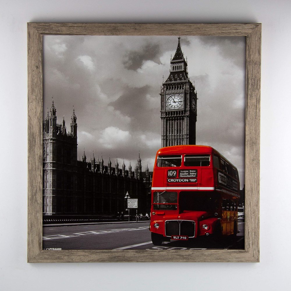 myposterframe Kallisto Modern Wood-Effect Picture Frame, 41 x 75 cm, Rustic Oak, 1 mm Anti-Glare Acrylic Glass
