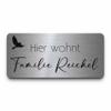 Personalized Stainless Steel Door or Mailbox Sign with Engraving view 1