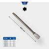 BRILLIANT TOOLS BT022710 1/2-Inch Torx Bit Socket Driver, 200 mm, T40 view 2