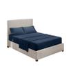Hearth & Harbor RV Short Queen Bedding Set, Navy Blue, 4-Piece view 2