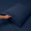 Hearth & Harbor RV Short Queen Bedding Set, Navy Blue, 4-Piece view 3