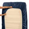 Hearth & Harbor RV Short Queen Bedding Set, Navy Blue, 4-Piece view 4
