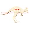 Wooden Kangaroo V1, 3–50 cm Wide – Craft Décor, 34 cm, Pack of 25 view 3