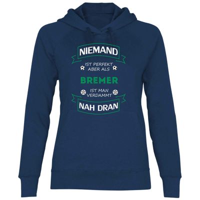 wowshirt Women's Hoodie Football Jersey Bremen, Size: M, Color: Deep Navy