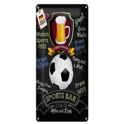Curved Metal Sign 20 x 30 cm – Sports Bar Football Pub