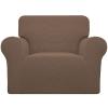 Easy-Going Stretch Armchair Slipcover, Brown view 1