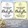 Funny Postcard: Permission to Punch Me if I Turn into a Bridezilla—Will You Be My Bridesmaid, Maid of Honour, Matron, Chief, Junior or Flower Girl? view 3