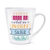 This Is What an Awesome Skier Looks Like 12 oz Latte Mug view 1